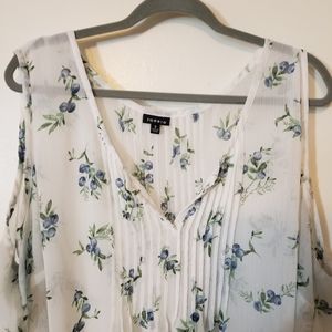 Torrid Blueberry Sheer Tank Top